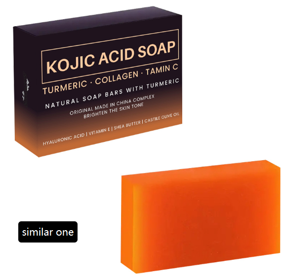 Brightening Skin Color Handmade Turmeric Kojic Acid Soap